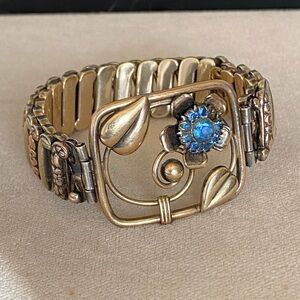 Vintage GF Sterling Silver Sweetheart Bracelet Lustern 1940’s